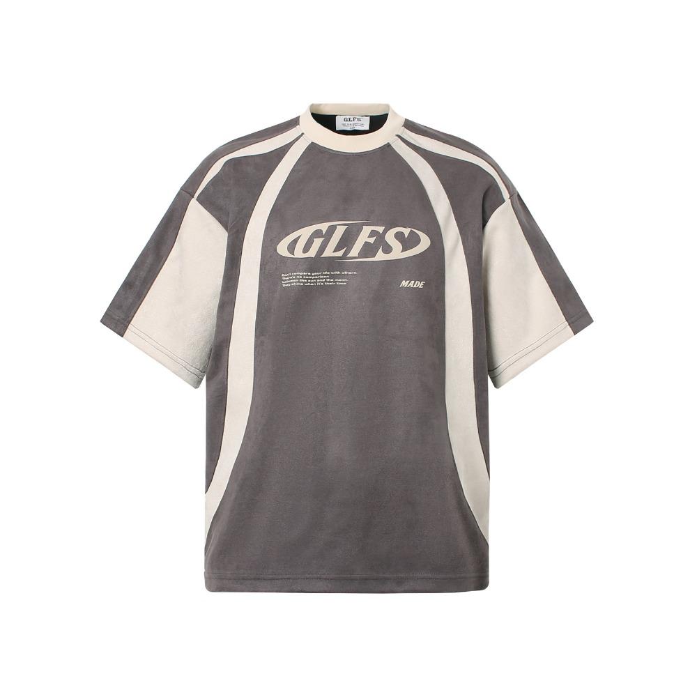 Women's American Vintage Summer T-Shirt, Loose Casual Top with Street-Style Letter Print