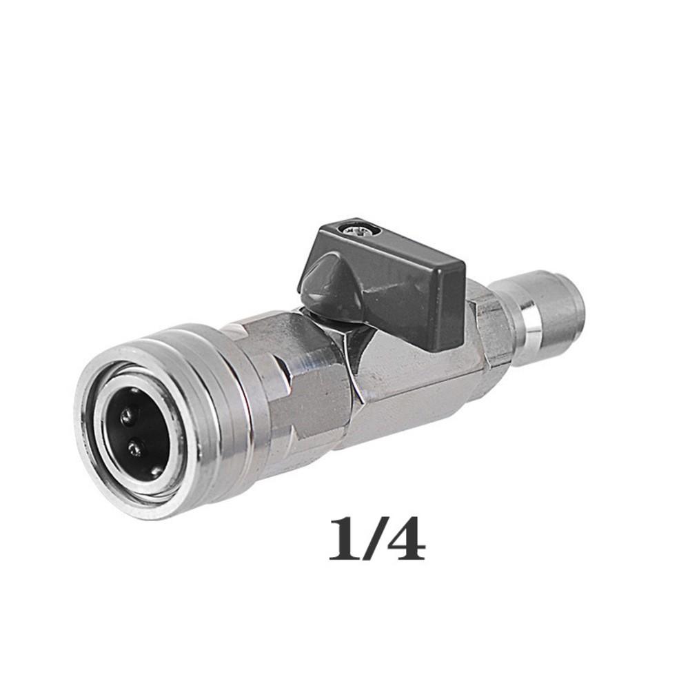 Complete High Pressure Washer Ball Valve Kit with Quick Connect Features 14 valve