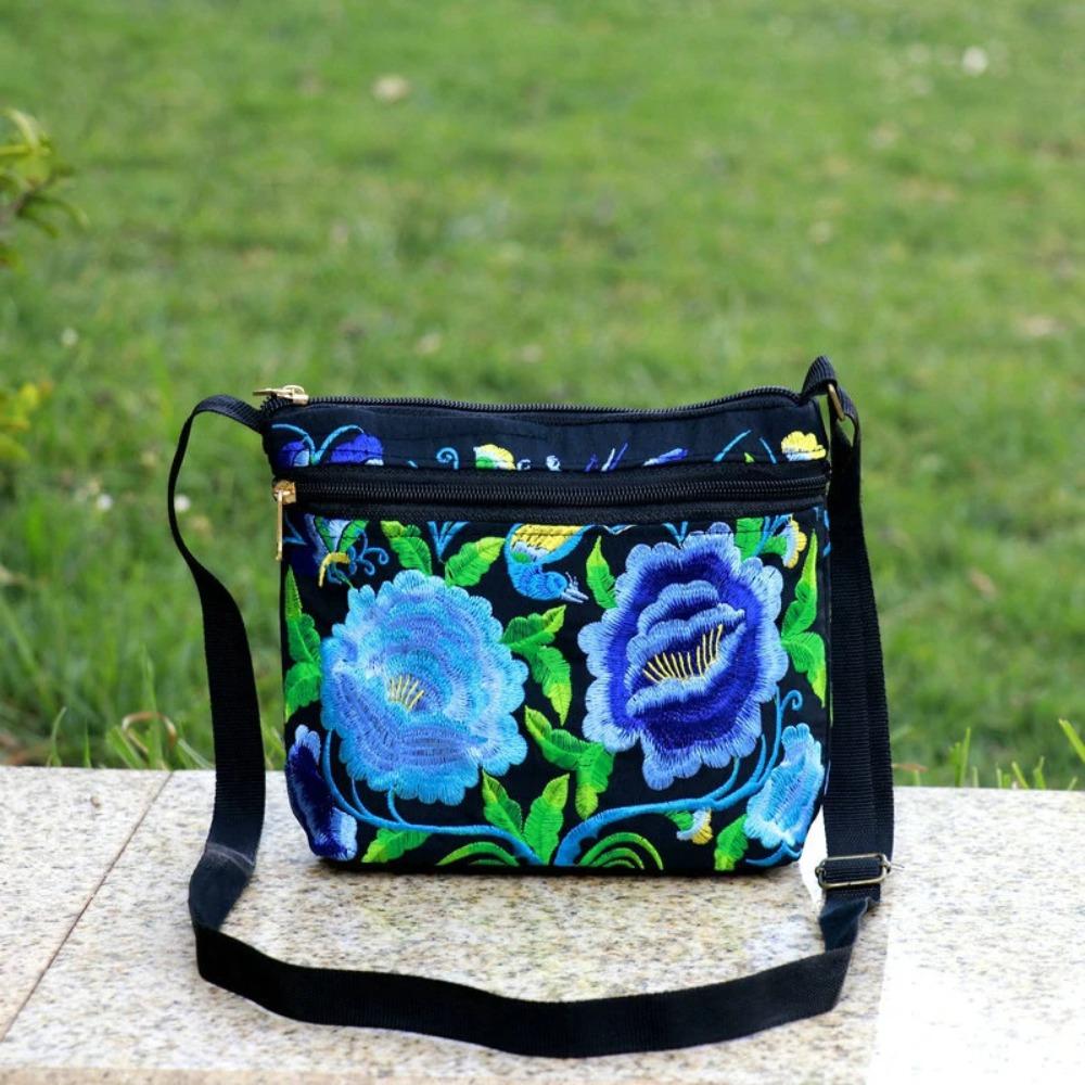 

Зносостійка сумка з вишивкою. Дорожня сумка великої місткості Модна сумка-месенджер червоний