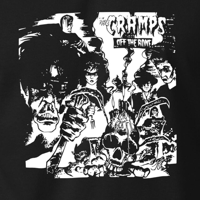 THE CRAMPS Off The Bone  Retro Lux Interior Psycobilly Punk Rock Band Tee Unisex T-Shirt S