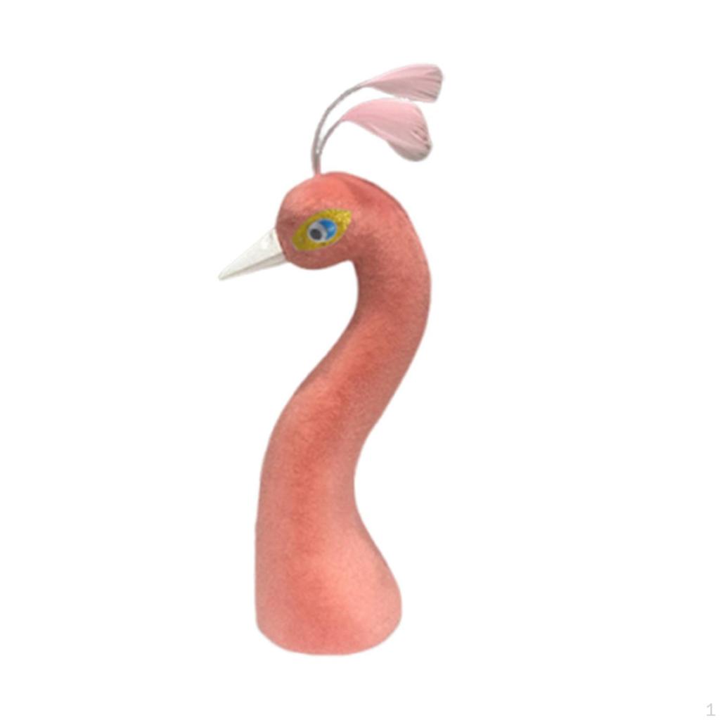 Floral Arrangement Supplies with Peacock Mannequin Head for Living Room and Evening Events