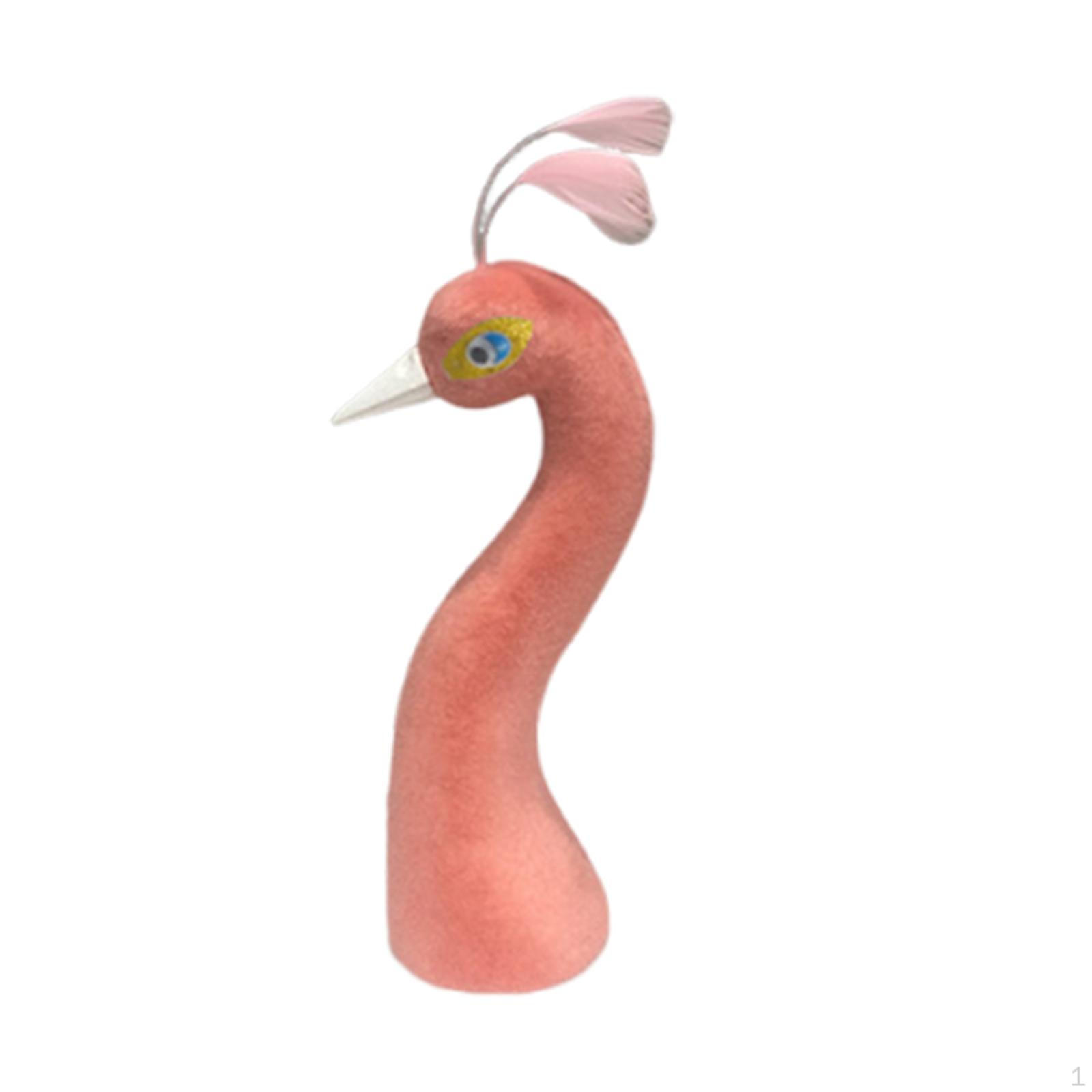 

Floral Arrangement Supplies with Peacock Mannequin Head for Living Room and Evening Events розовый