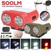 XPE LED Induction Cap Clip Lamp 500LM Wave Sensor Headlamp Type-C USB Rechargeable IPX4 Waterproof Camping Fishing Light