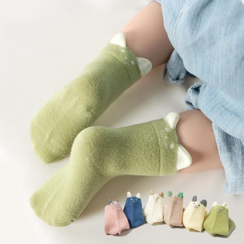 Infant Baby Socks for Girl Boy Cotton Solid Soft Breathable Cute Accessories Unisex Newborn Boneless Short Socks