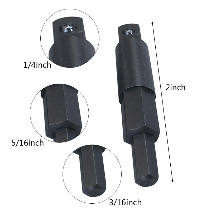 2x Service Wrench Set 3/16 to 5/16 Allen Wrench Tools Hex for Key Adapter for Fixing Air Conditioning Refrigeration Devi