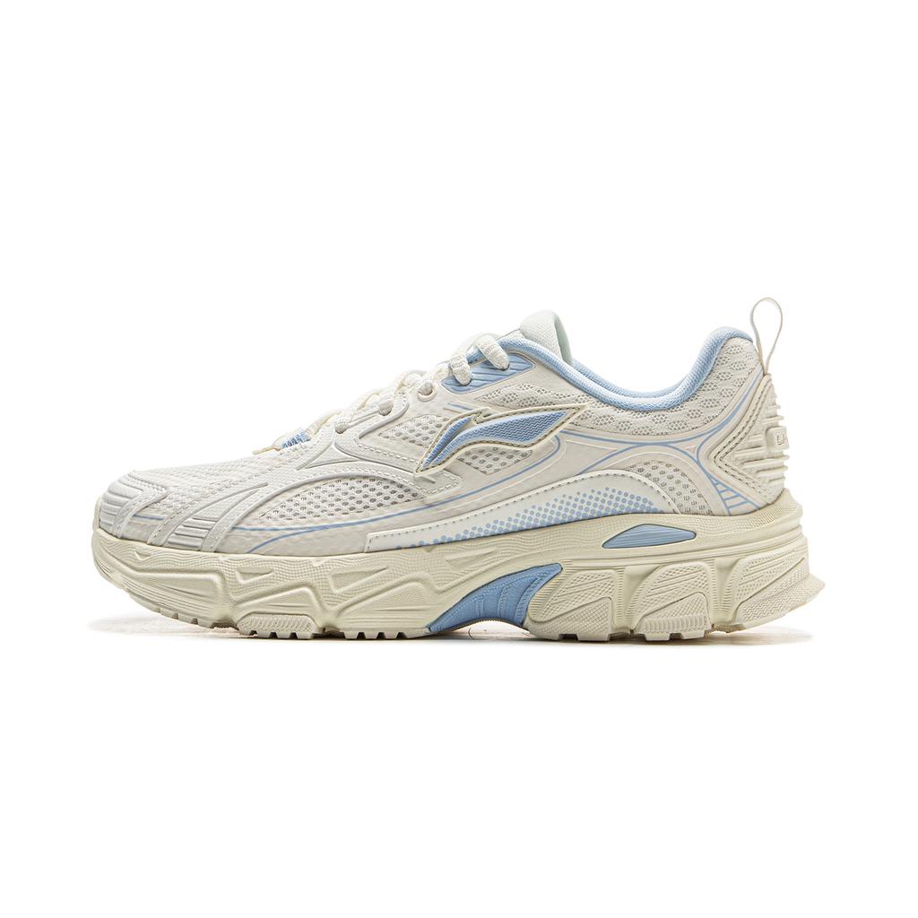 Li Ning Xiaoyao Retro Trend Lightweight Shock Absorbing Casual Running Shoes Women Sneakers Light-Blue ARXV004-3