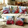 IInuyasha Classic Retro Fantasy Anime Square DoubleSided Printed Pillow Case Bedroom Bedside Pillow Sofa Cushion Cover