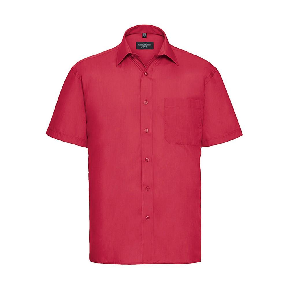 Russell Collection Mens Poplin Shirt