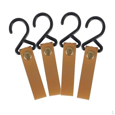 4 Durable Outdoor Camping Metal Hooks for Hanging Kitchen Utensils, Tools, Pots, Pans, , Clothes,