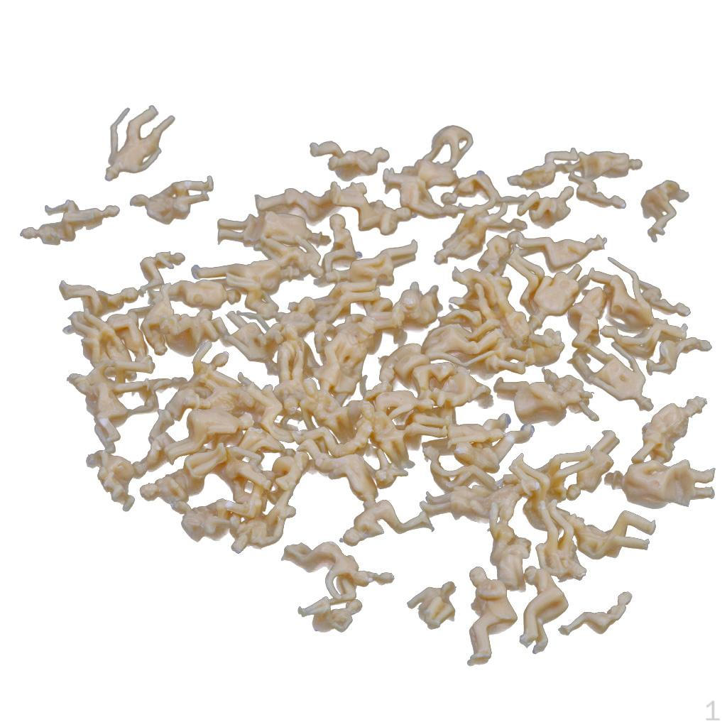Unpainted 1: 87/100/150/200 Scale HO N Passers-by People Model Figures Layout