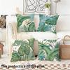 Tropical Palm Leaf Doublesided Printed pillow cover Short plush Suitable living rooms bedrooms sofas throw cushion cover