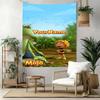 Biene Maja Custom Your Name Wall Decor Tapestry Art For Pet Memorial Birthdaywedding Party Backdrop Family Gift