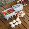 Cooker Pot with Easy To Carry Foldable Handle for Camping Trekking Meals Aluminum Alloy Steamer Outdoor Cooking Pots