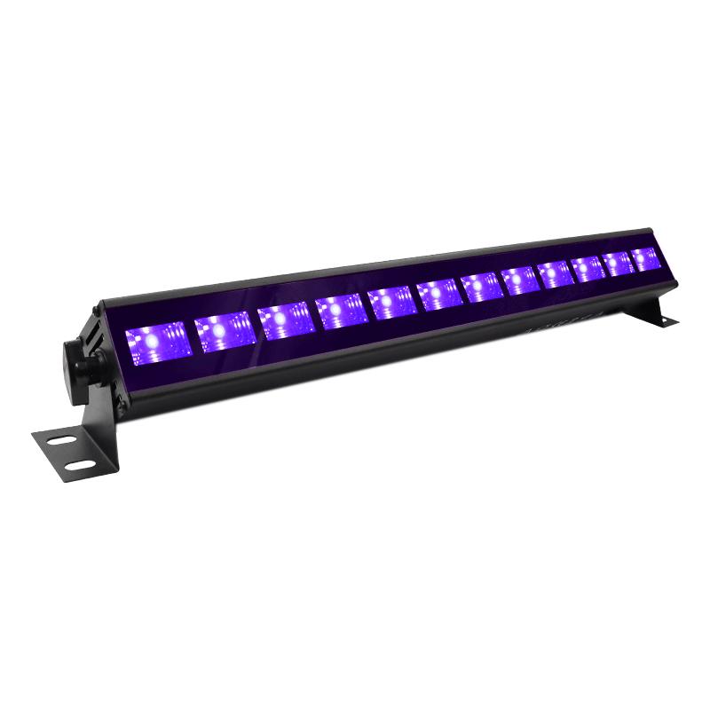 Purple UV LED Strip Lights: Sound-Activated Atmosphere Lighting for Halloween, Haunted Houses, and Stage Decor