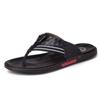 Summer 2023 Men's Leather Flip-flops, Fashionable, Breathable, Feet Clipped, Korean Version, Wearing Sandals Outside The Beach