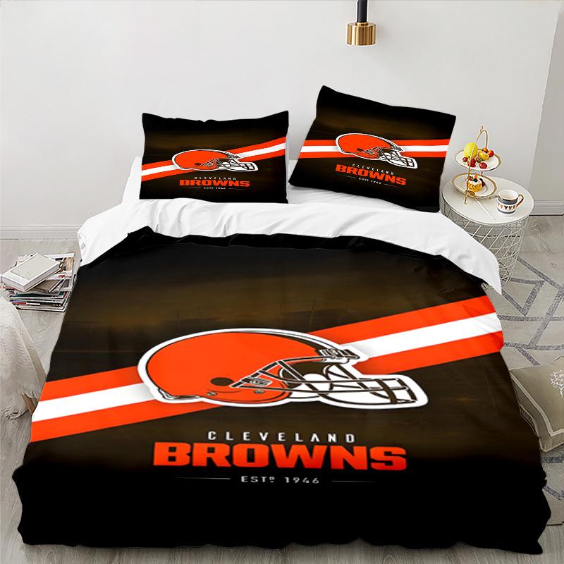 Cincinnati Browns Legacy Bedding Set 3pcs, High Quality Bedding Set Including 1pc Duvet Cover And 2pcs Pillowcases for Bedroom, Dormitory Gift