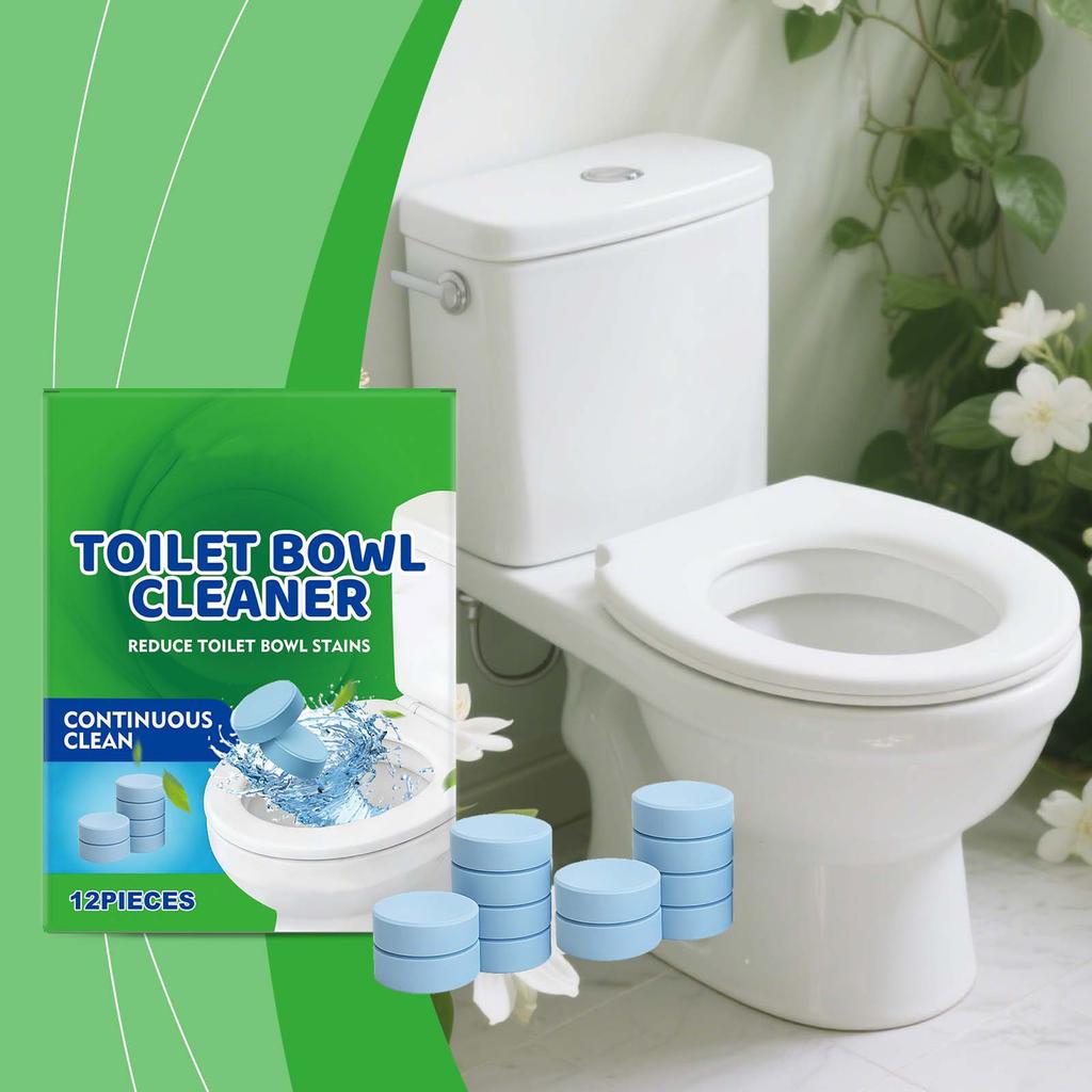 Household Toilet Cleaning Tablets Can Reduce Stubborn Stains By Flushing And Cleaning. They Are Daily Household Cleaning Products.