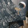 New York City Manhattan Downtown Aerial View Chiffon Sheer Curtains for Living Room Bedroom Window Curtain Voiles Tulle Cortinas