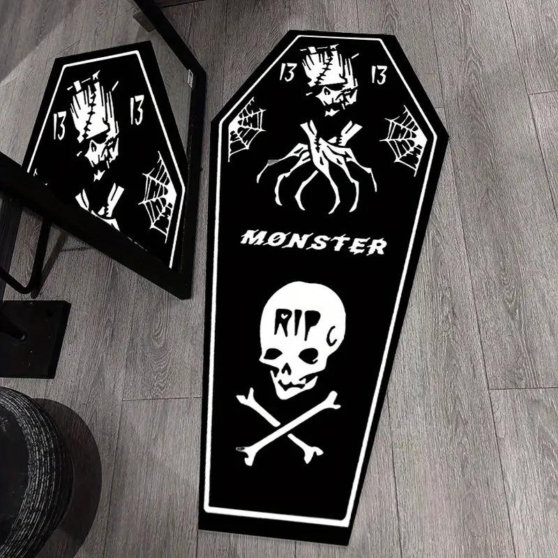 3D Embossed Human Body Optical Illusion Runner Rug Realistic Sculpture Non Slip Study Hallway Creative Floor Mat