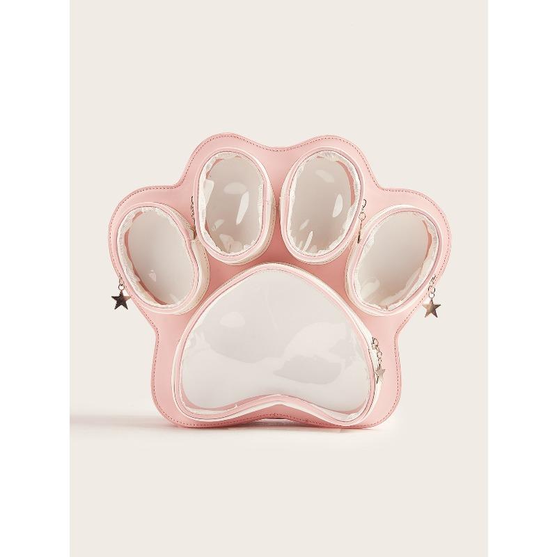 Sweet Cute Cat Paw Lolita Bag Ladies Multi Layer Large Capacity Backpack Women Fashion Color Black Shoulder Bags Mochilas Mujer