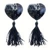 Lingerie Nipple Stickers Toys, Breast Decoration, Bdsm Exotic Accessories, Tassel Heart-shaped Sequins Breast Stickers For Men Women couple