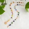 Beach Vacation Hair Styling 2Pcs Bohemian Long Tassel Braided Chain with Clips, Colorful Holiday Decorations Sun Moon Pendant, Jewelry Accessories for