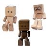 Home Office Decor Handmade Wooden Figurine Playful Office Decoration Compact Size For Travel Fun For Passengers