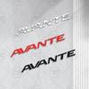 Car Sticker For AVANTE Lettering Logo 3D Decal Grille Body Decoration Badge Rear Trunk Emblem Decor Accessories