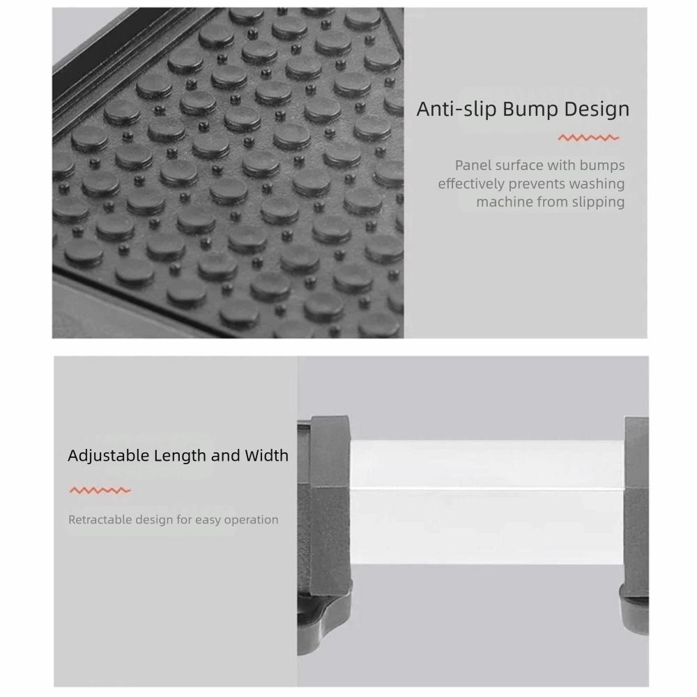 Adjustable Universal Wheel Mobile Rack Retractable Washing Machine Holder  Indoor