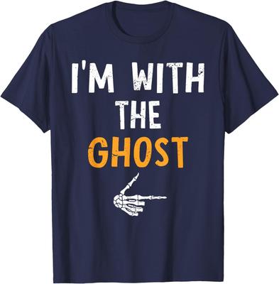 I'm with The Ghost Costume Halloween Matching Couple T-Shirt