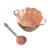Conjunto de Tigela Cerâmica Dupla com Colher Morango Peierson