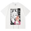 230 Gsm 100% Cotton Chainsaw Man V57 Power Print Unisex Heavy Cotton T Shirt