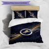 Millwall Football Printed 3 Pieces Bedding Set, Comfortable Skin Friendly Bedroom Duvet Cover Set
