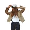 2025 Women's European & American Suede Effect Street Fashion Jacket