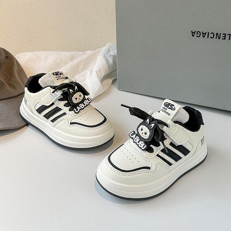 

Girls Cartoon Pendant Skate Shoes - Autumn 2025 Mid-to-Large Versatile Sneakers Size 27 (Insole 17cm) чёрный