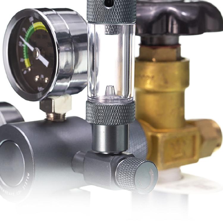Quick Install CO2 Dispensing Unit With Electromagnetic Cutoff For Aquarium Conditions