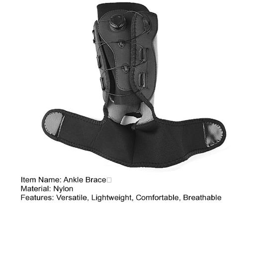 Adjustable Ankle Brace with Dual Aluminum Splints Ankle Stabilizer Knob-Controlled Compression X-Type Restraint Belt for Sports Injury Recovery