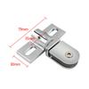 Bathroom Glass Door Clip/clamp/hinge,Rotating Door Shaft,Zinc Alloy and Stainless Steel,no Rust , Shower Accessories