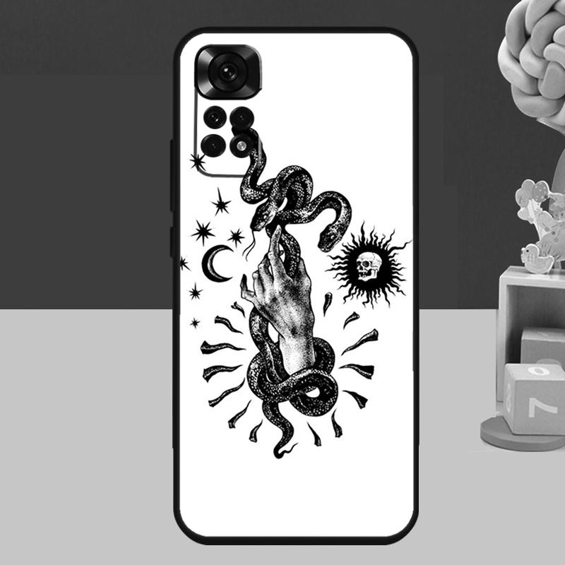 Hand Snake Case For Xiaomi Redmi Note 14 13 12 11 10 15 Pro Plus Redmi 15 C 10C 12C 13C 14C Soft Cover