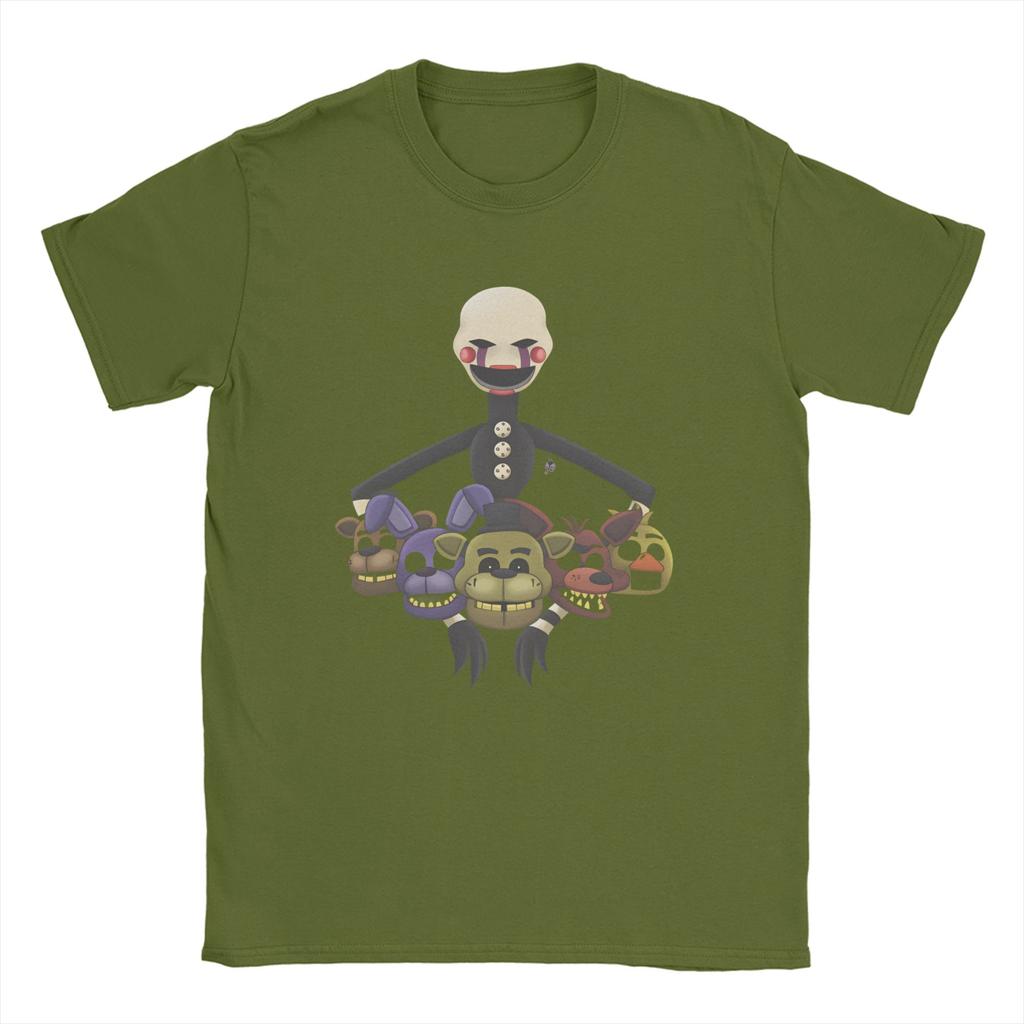 T-shirt Homme FNAF At Freddys Nouveauté Coton Manches Courtes Col Rond Vêtements Grande Taille