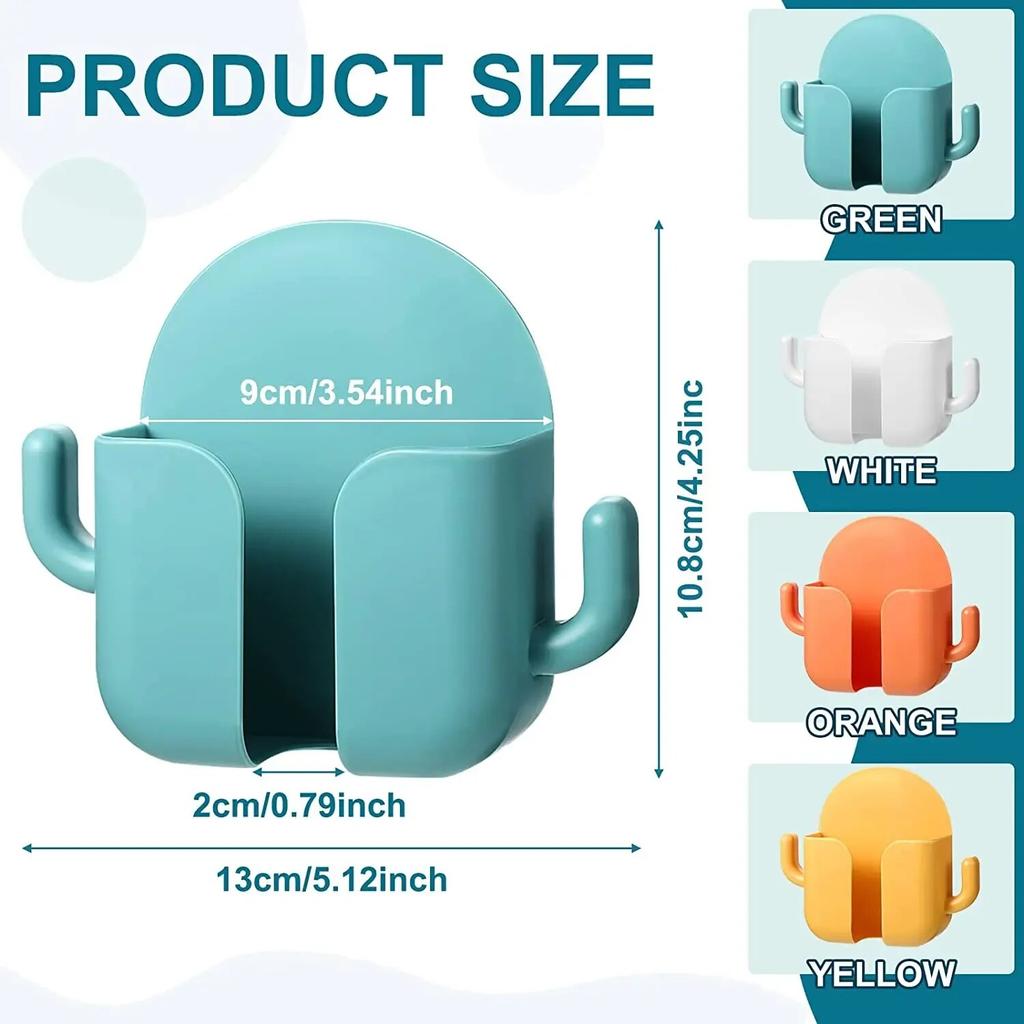 1ks Držák na mobilní telefon bez děrování Stojan pro montáž na stěnu Organizér s dálkovým ovládáním Úložná krabička Nabíjení Noční kontejner Stojan Dárek