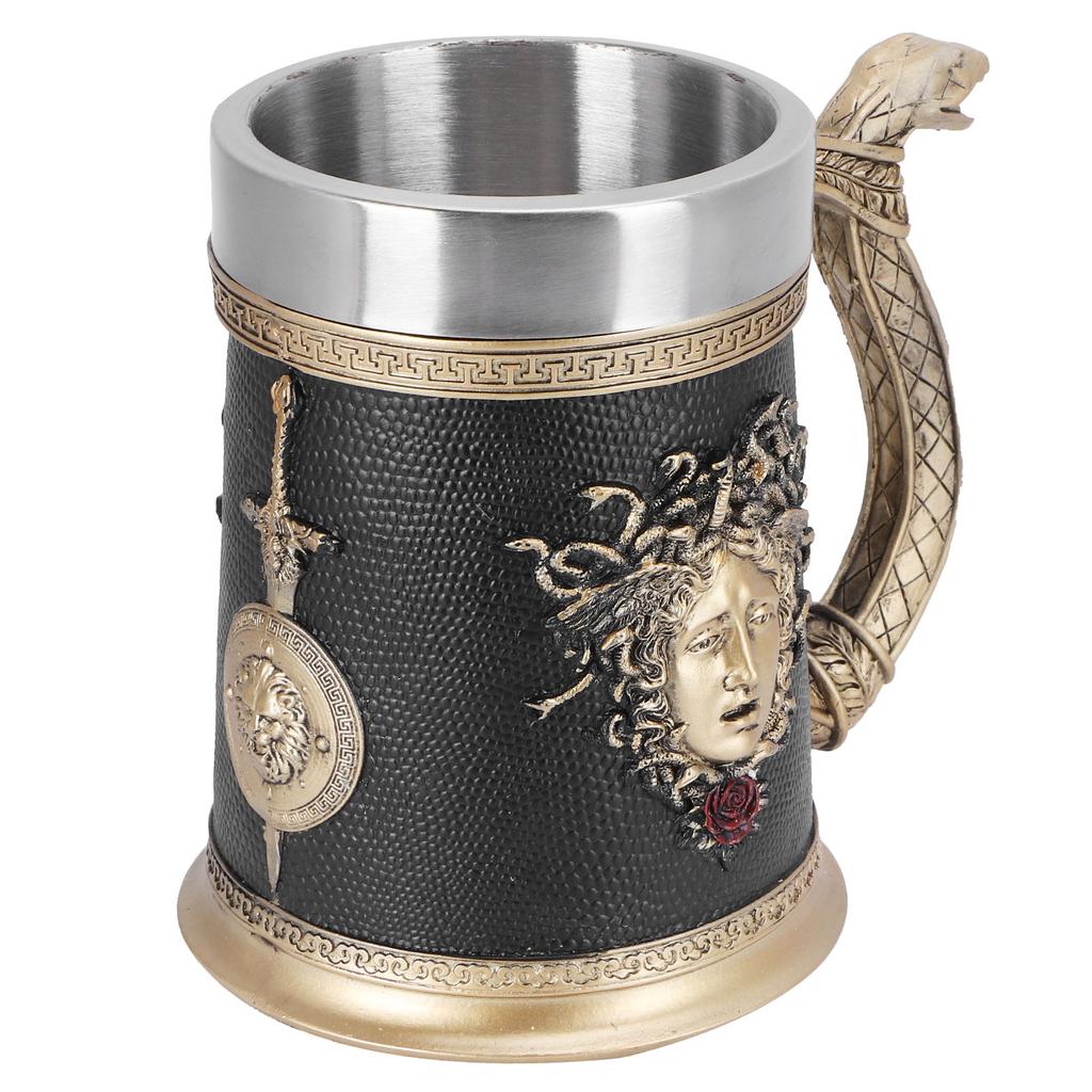 Water Cup Innovative Stainless Steel Beer Whiskey Mug for Home Office Halloween Party