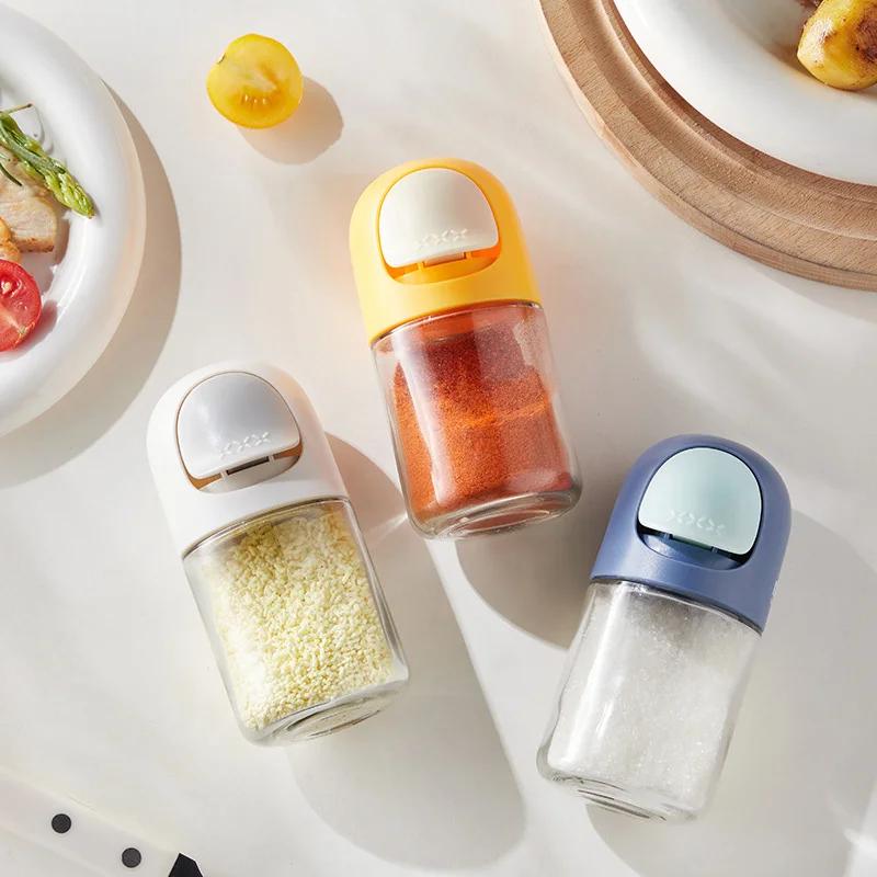 Salt Dispenser 0.5G Metering Sugar Shaker Jar Spice Organizer Salt Tank Sugar Bottle Kitchen Organizer and Storage Container