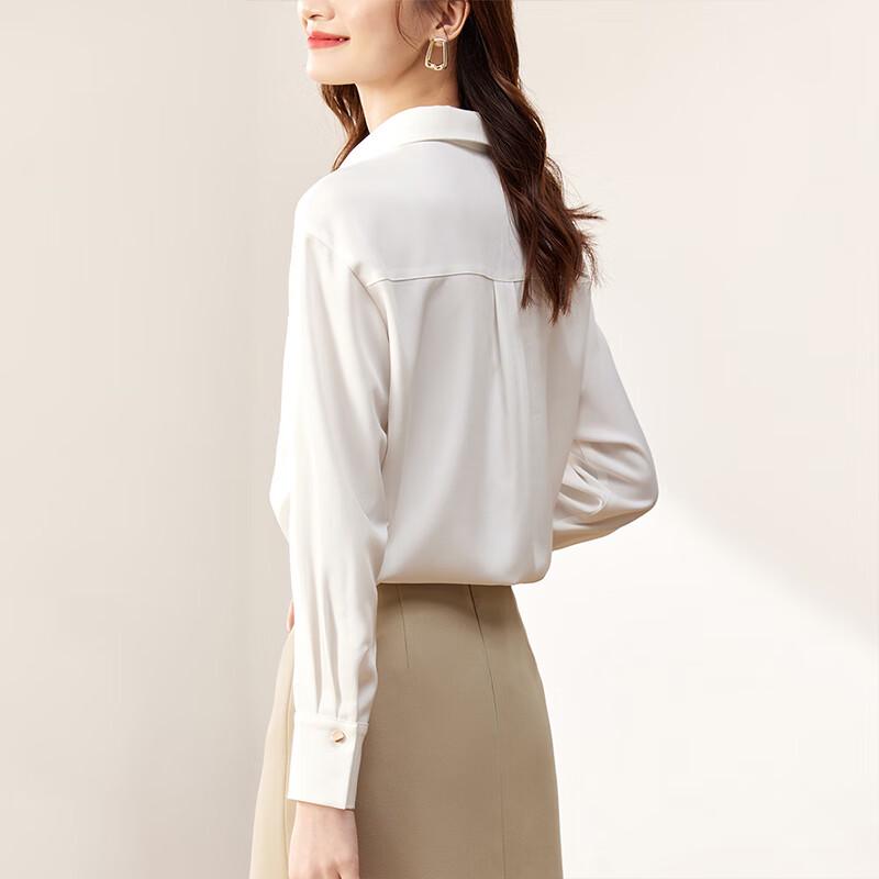 SHANGDOUBILA Women's Long Sleeve Business Casual Shirt