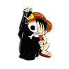 One Piece Luffy & Zoro Piraci Słomkowego Kapelusza Metalowa Broszka Pin