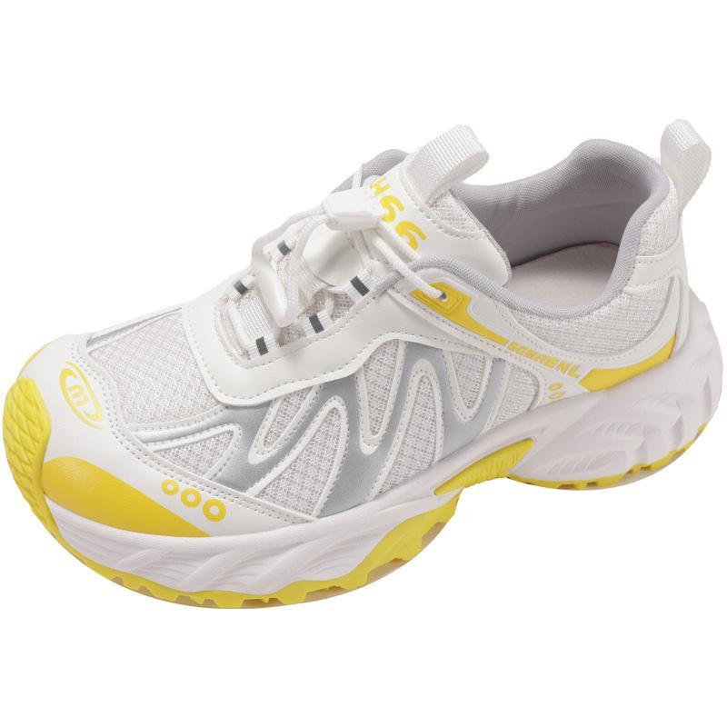 Aerobic plan crooked head ultra-light sports shoes 2025 summer new thin mesh breathable hiking outdoor feeling casual shoes tide