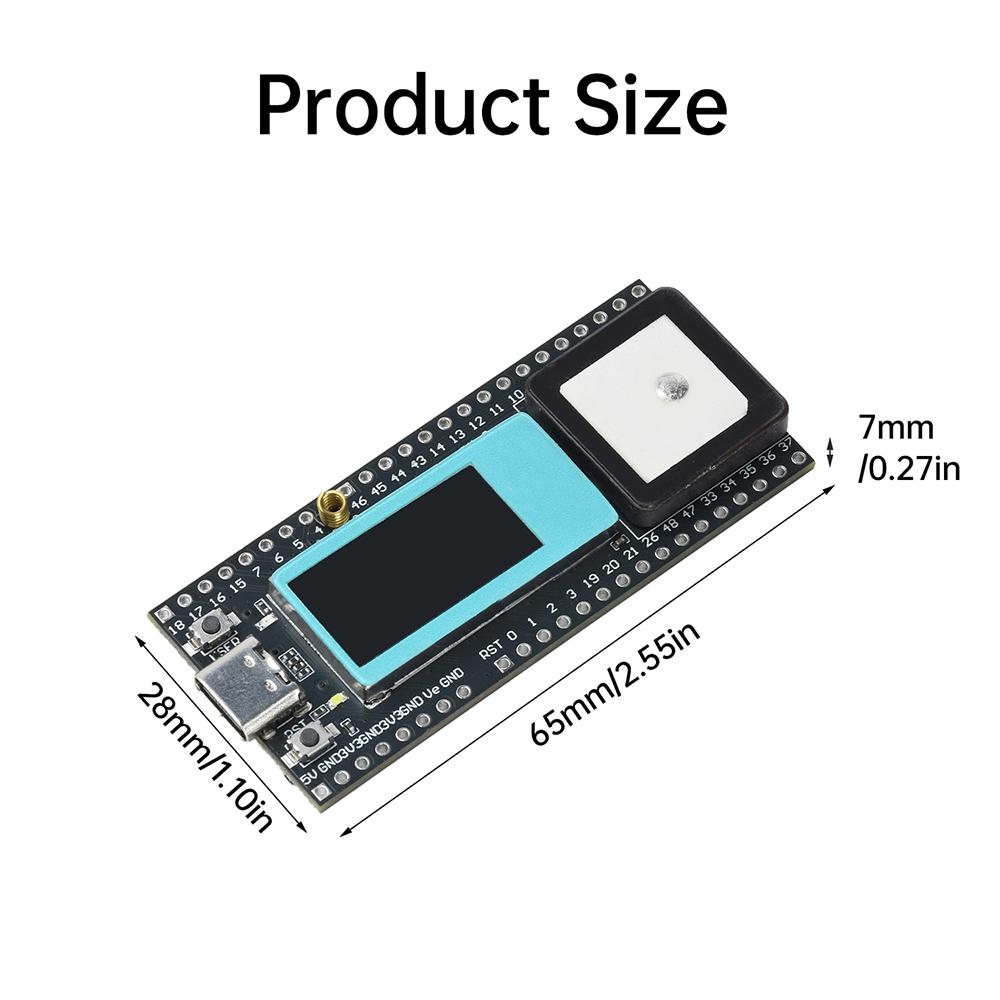 Wireless Tracker ESP32-S3FN8+X1262+UC6580 Supports WiFi/Bluetooth/LoRa/Gnss/Tracking GPS Onboard LCD Display Type C