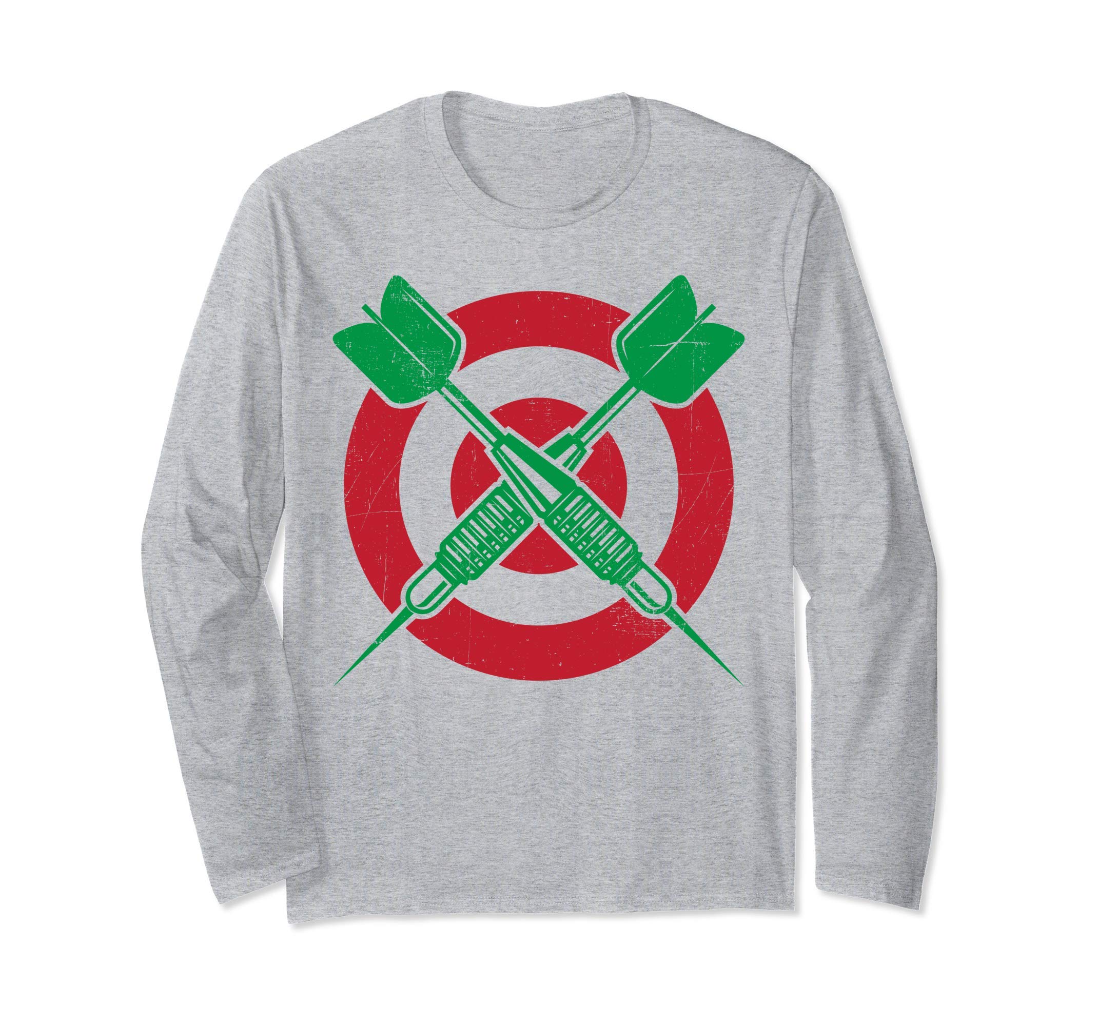

Darts Dartboard Dart Board Target Vintage Gifts Men Sport Long Sleeve T-Shirt