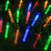 20/50/100LED Solar Powered Outdoor Waterproof Square Bubble Wand String Lights Lawn Lights Garden Scenery Atmosphere Lights Garden Decoration