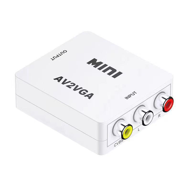 HD AV To HDMI Video Converter 1080P for Monitor, Game Console, Set-top Box, RCA Input